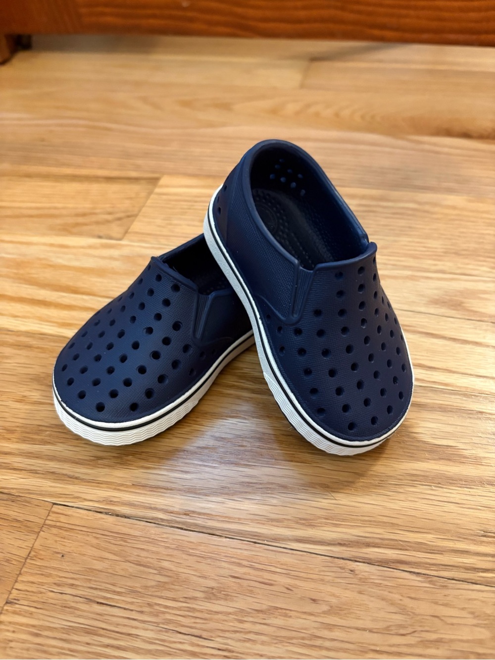 Native Shoes Kids Navy Perforated Slip-On Shoes